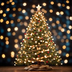 Fototapeta premium Merry Christmas and happy New Year background