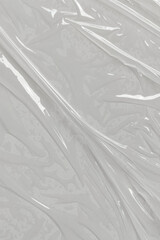 Plastic transparent on white background. White plastic film wrap texture background. White Plastic Bag Texture