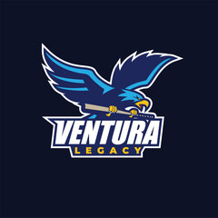 Baseball club, basball sport logo, ventura legacy sport