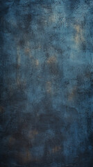 Obraz premium background image of texture plaster on the wall in dark blue black tones in grunge style created with Generative Ai