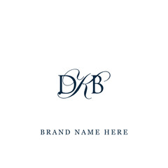 DKB logo. D K B design. White DKB letter. DKB, D K B letter logo design. Initial letter DKB linked circle uppercase monogram logo. D K B letter logo vector design. 