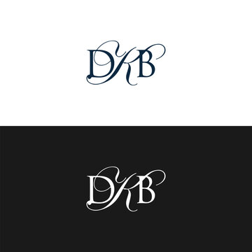 DKB logo. D K B design. White DKB letter. DKB, D K B letter logo design. Initial letter DKB linked circle uppercase monogram logo. D K B letter logo vector design. 