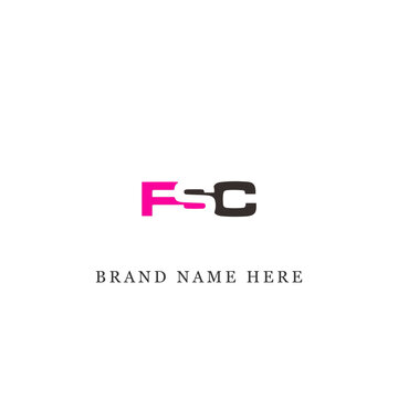 FSC logo. F S C design. White FSC letter. FSC, F S C letter logo design. Initial letter FSC linked circle uppercase monogram logo. F S C letter logo vector design. 