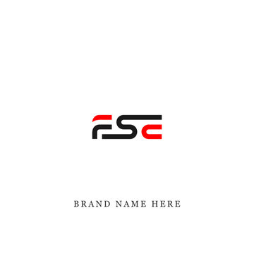 FSE logo. F S E design. White FSE letter. FSE, F S E letter logo design. Initial letter FSE linked circle uppercase monogram logo. F S E letter logo vector design. 