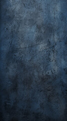 background image of texture plaster on the wall in dark blue black tones in grunge style created with Generative Ai