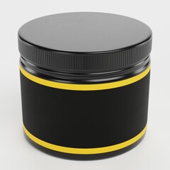 Realistic 3D Render of BCAA Box