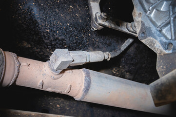 An oxygen lambda sensor installed in the exhaust system through an adapter deceives the readings of...