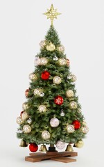 Realistic 3D Render of Christmas Tree
