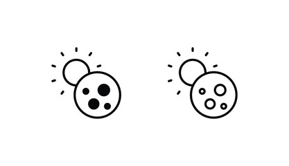 Sun Rise icon design with white background stock illustration