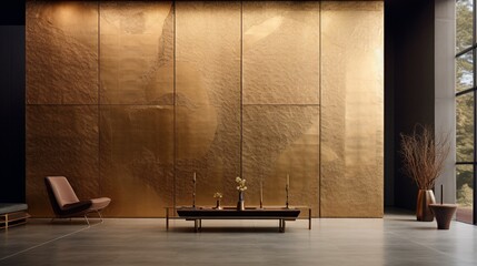A golden wall that transcends the ordinary, its abstract texture a testament to the beauty of detail.