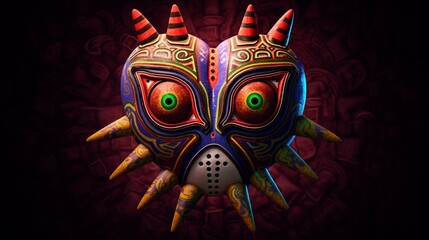 Majoras Mask.Generative AI