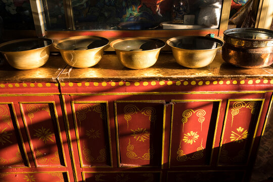 Interior of a monastery in Lhasa; Lhasa, Tibet, China
