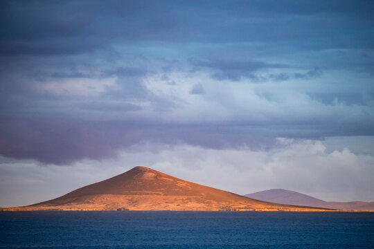 View of the peak of Steeple Jason Island; Steeple Jason Island, Falkland Islands
