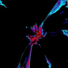 splashes on black background 