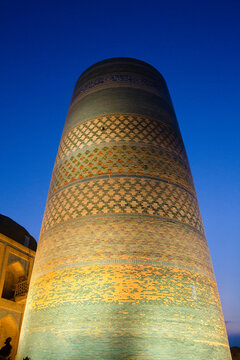 Kalta minor minaret in Itchan Qala; Khiva, Uzbekistan