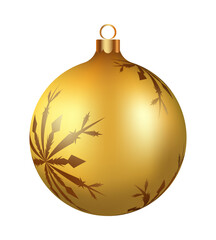 Christmas Decoration Golden Glass Ball