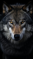 Fototapeta premium seamless wolf photo design for phone wallpaper created with Generative Ai