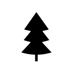 Christmas tree glyph icon