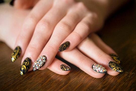Decorative nail art; Lincoln, Nebraska, United States of America