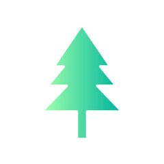 Christmas tree gradient icon