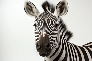 Foto op Aluminium a close up of a zebra © Roman