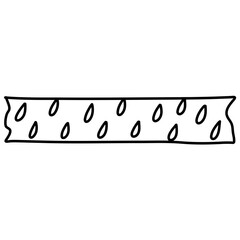 washi tape strips with various cute design