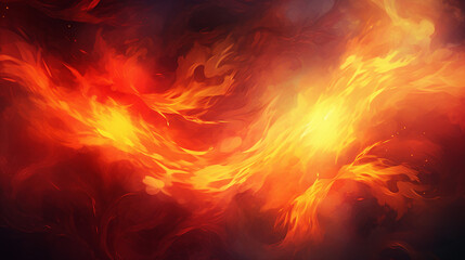 Dynamic Abstract Fire Background: Vibrant Flames Burning with Intense Energy - Artistic Red and Orange Inferno for Fiery and Passionate Design Projects.