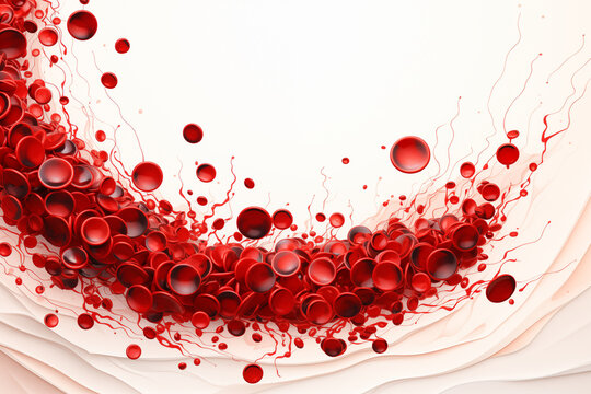 Red Blood cell wave illustration