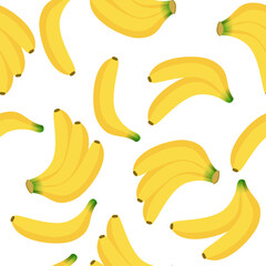 banana seamless pattern vector to use for wall paper background, gift wrapping paper, fabric, book, note cover and various decorate.