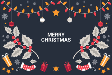 Merry Christmas background.