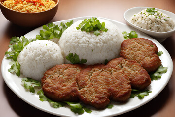 rice with pork