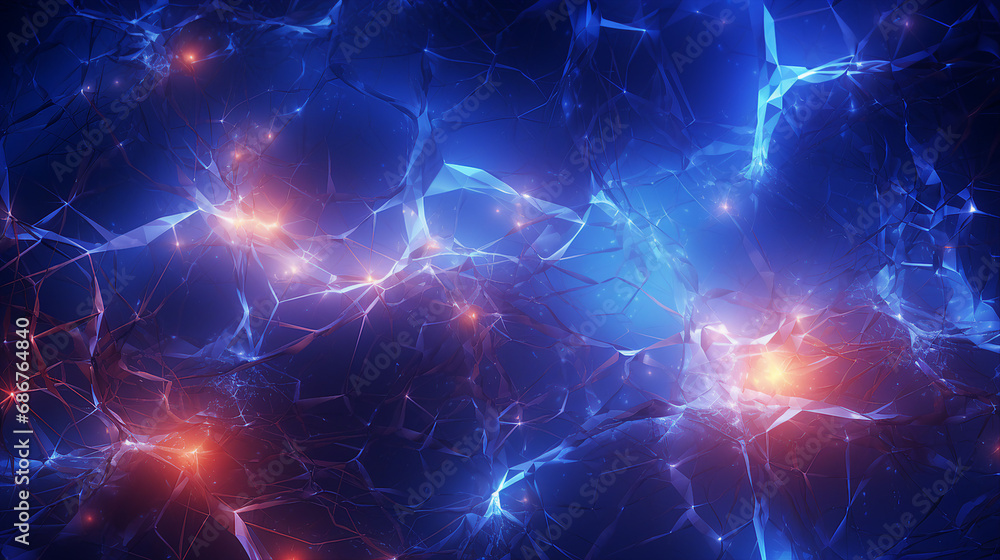 Fototapete vibrant electric sparks creating dynamic patterns background