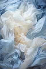 abstract gentle transparent leaves, cyber silverpoint impressionism created with Generative Ai