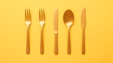 golden cutlery