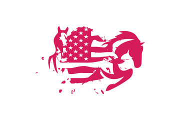 United States Logo Design Vector Stock . Made in usa Logo american flag . USA logo . American Flag Logo Patriot shield icon Vector illustration. - obrazy, fototapety, plakaty