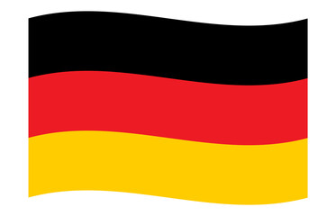 German flag canvas wave patriotic icon symbol	
