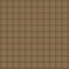Brown checkered background in abstract style. packaging paper template. Scottish cell