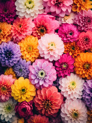 Obraz premium bouquet of colorful asters