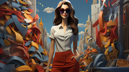 
"Modern Fashion Elegance: A Glimpse into Contemporary Style"
