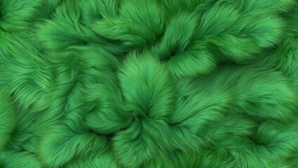 Green fur texture pattern background - obrazy, fototapety, plakaty