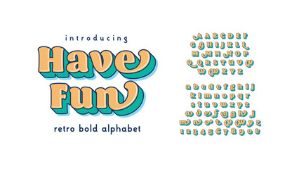 Composite font in a doodle style. Typography alphabet with playful designs. Vector display letters suitable for poster headlines, magazines, food shops, snacks, appealing to children and teenagers. - Powered by Adobe