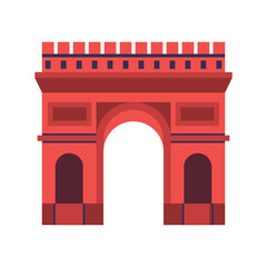 Triumphal Arch Landmark Building Icon