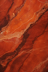 Fototapeta premium a close up of an orange marble texture, in the style of dark red and silver created with Generative Ai