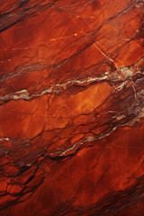 a close up of an orange marble texture, in the style of dark red and silver created with Generative Ai