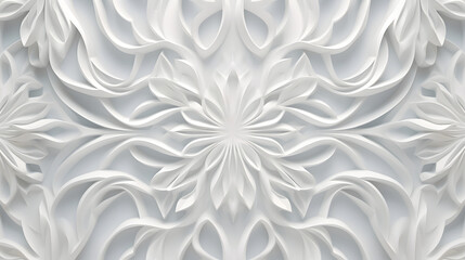 Beautiful white abstract pattern on a white background,banner