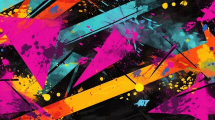  a striking urban art texture featuring a trendy sport pattern, forming a vivid and captivating grunge graffiti pattern.
