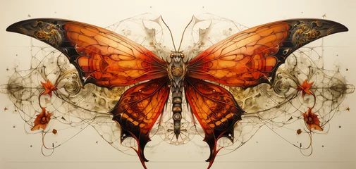 Muurstickers Schmetterlinge - Vintage © This is Art