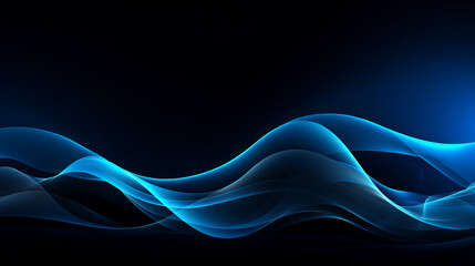 Fototapeta premium Dynamic Wave Patterns in Shades of Blue Background