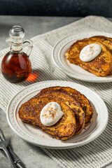 Homemade Christmas Eggnog French Toast