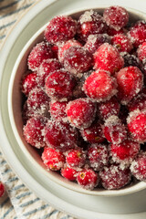 Organic Homemade Sugared Sweet Cranberries